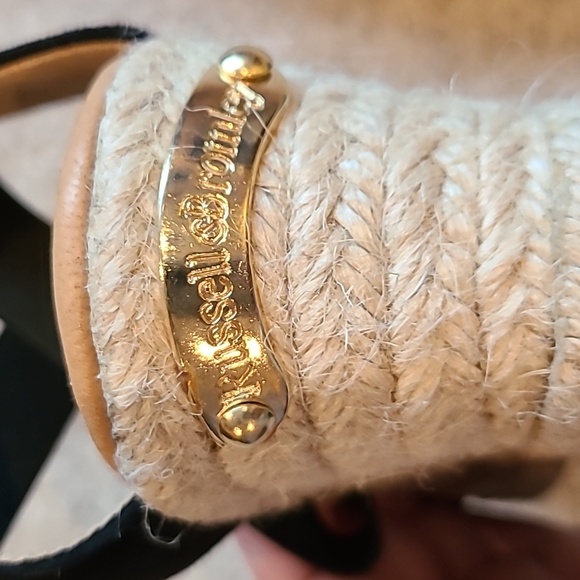 🥳HP🥳 Russell & Bromley London Cococross Espadrille EU 39/US 8 Black Suede - Picture 6 of 10